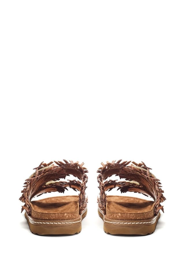 Moda In Pelle Moda In Pelle Women's 'Olisia' Metallic Leather Flatforms in Bronze - 3