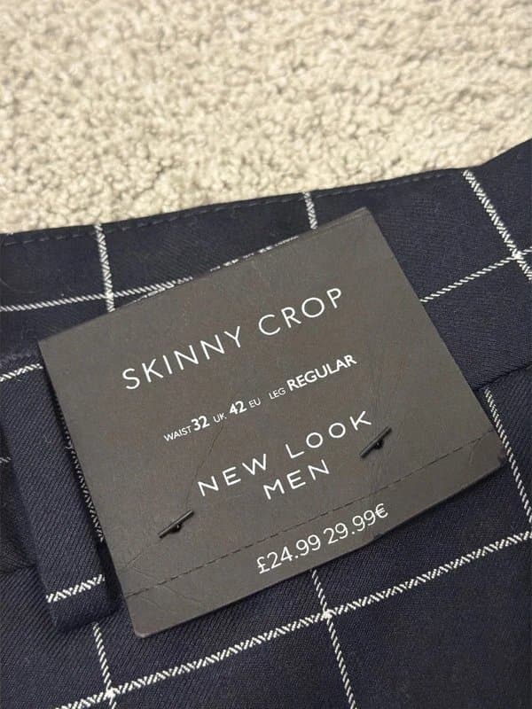 New Look New look men’s skinny crop suit pants 32R
