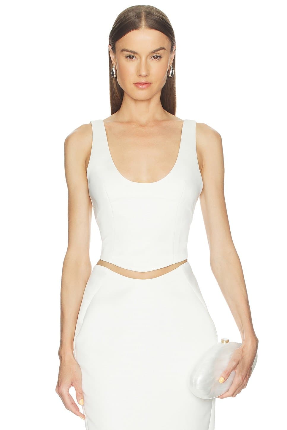 revolve Revolve Camila Coelho Corset Top in Ivory