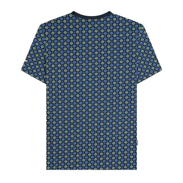 Lambretta Lambretta Men's SS25 Geometric T-Shirt in Navy - 2
