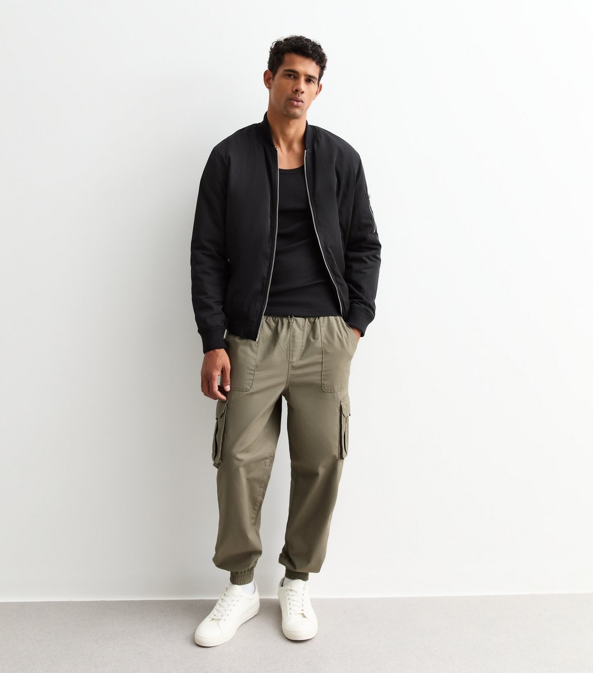 New Look Men's Black Ribbed Jersey Muscle Fit Vest New Look - 3