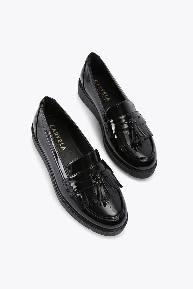 Carvela Carvela Women's 'Sky Tassel' Patent Flats in Black - 2