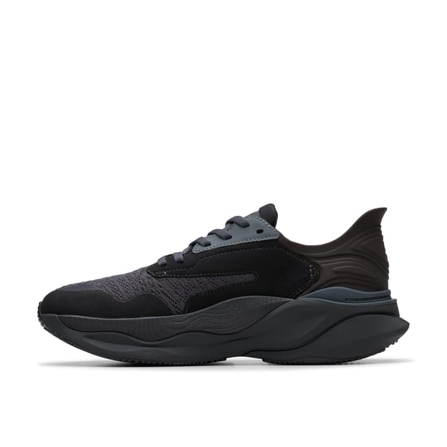Clarks Clarks Men's Pace Black Trainers, Lace Up - 2