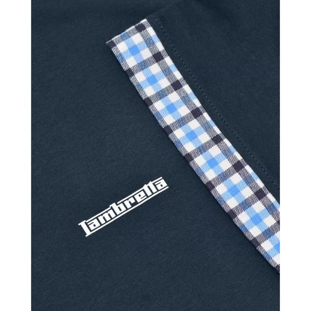 Lambretta Lambretta Men's Gingham Big & Tall Polo Shirt in Navy - 3