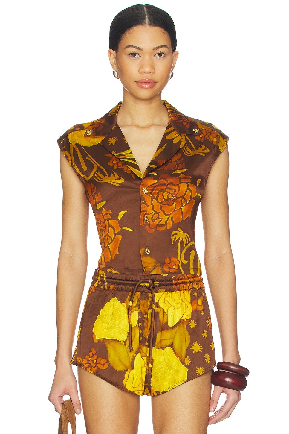 revolve Veranera Cropped Shirt - 1