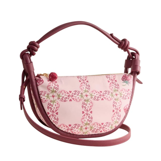 Cath Kidston Cath Kidston Women's Strawberry Knot Shoulder Crossbody Bag in Pink - 2