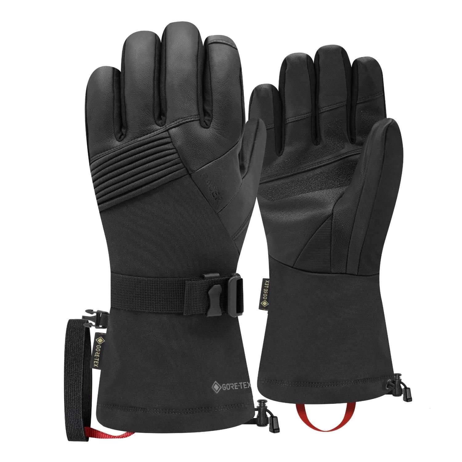 Racer Racer Men's 'GTK 5' Insulated Waterproof Gore-tex® Ski Gloves in Black