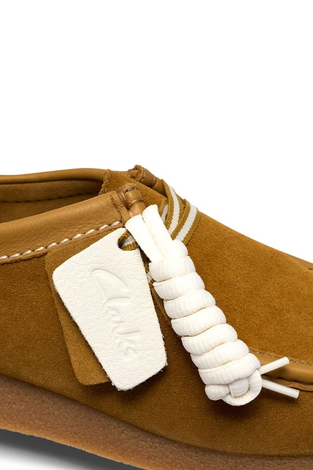 Clarks Originals Clarks Originals Men's Wallabee EVO Suede Lace-Up Shoe Ochre in Tan - 3