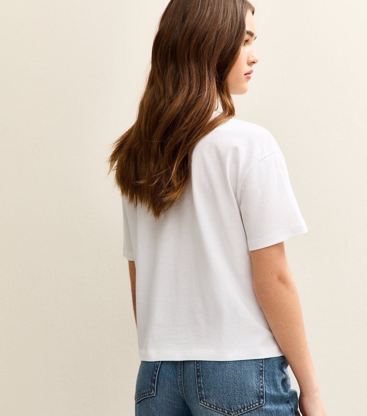 New Look Women's White Cotton Boxy Fit T-Shirt New Look - 4