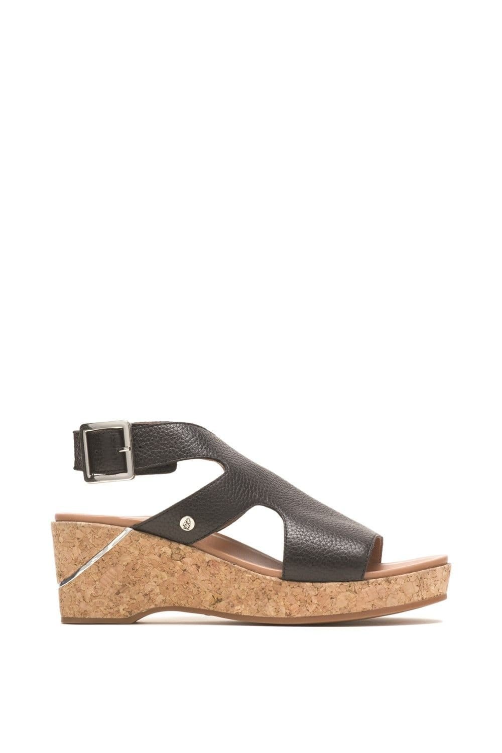 Hush Puppies Hush Puppies Women's 'Maya' Smooth Leather Sandals in Black - 4