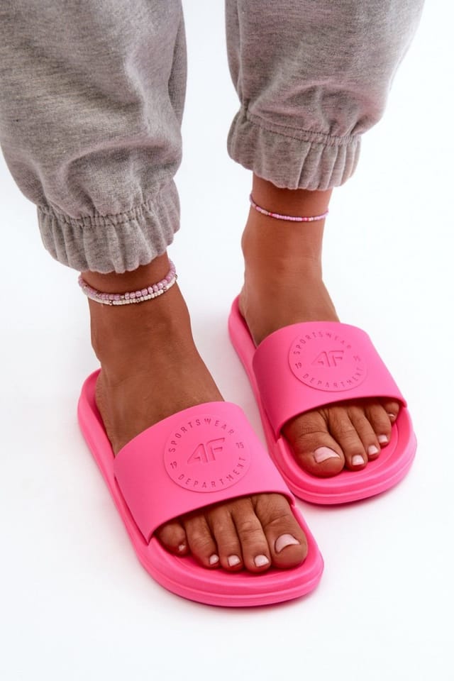 Love Lace Love Lace Women's Textured Molded Insole EVA Foam Flip Flops Sandals Comfort in Pink - 3