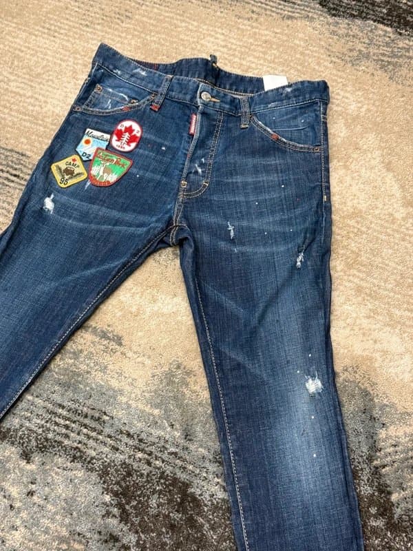 Dsquared2 Dsquared2 Men's Patch Appliqu Cool Guy Jeans Size 48 W32
