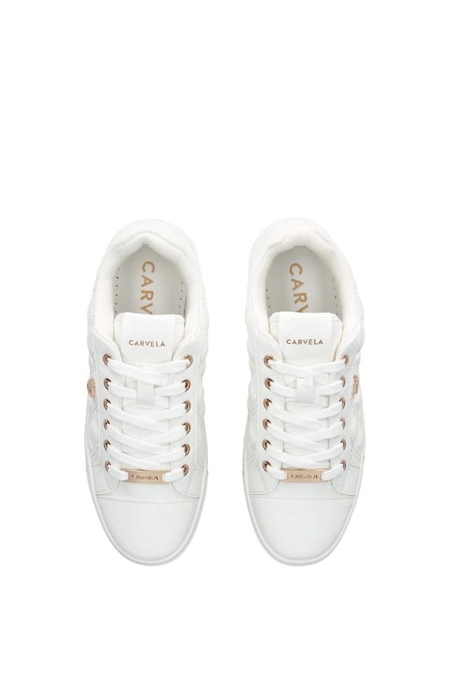 Carvela Carvela Women's 'Diamond Quilt' Trainers in White - 2