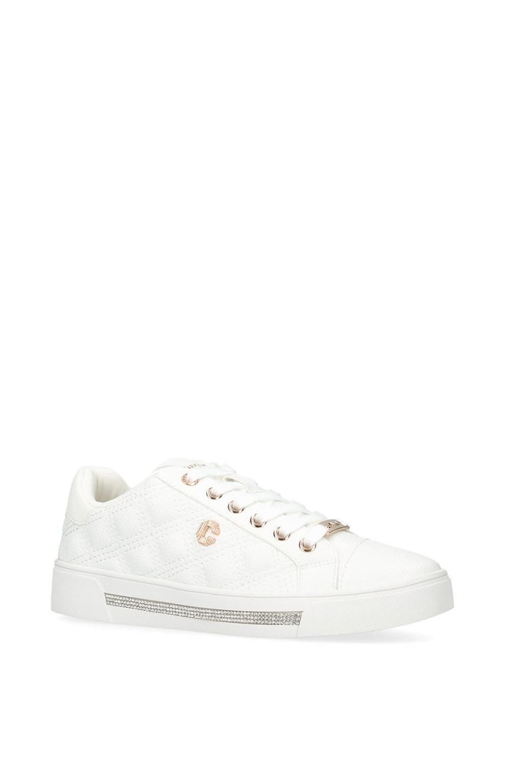 Carvela Carvela Women's 'Diamond Quilt' Trainers in White - 4