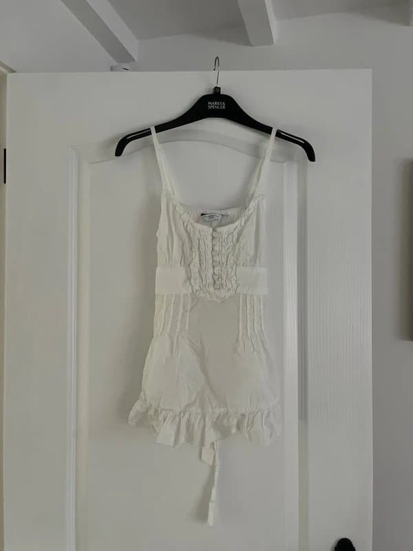 New Look New look y2k white / cream milk maid babydoll cami vest top