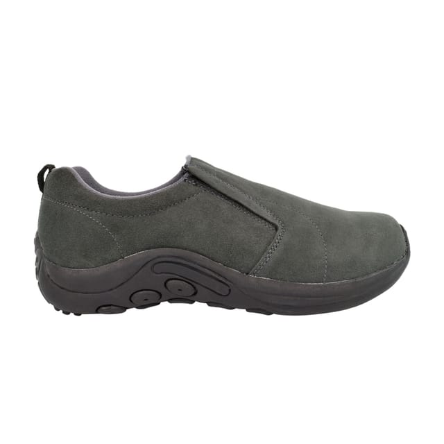 PDQ PDQ Men's Real Suede Ryno Slip-On Casual Trainers in Grey - 2