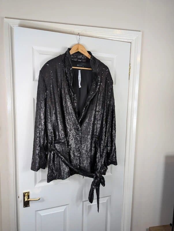 ASOS Design ASOS Design Gorgeous Ladies Sequin Embellished Jacket 2XL Curve New With Tags