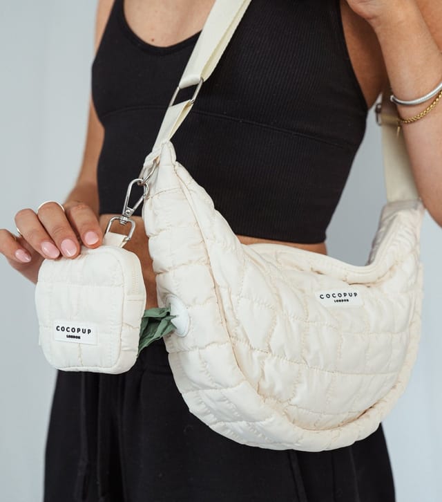 Coconut Lane Cocopup Cream Crossbody Dog Walk Bag Coconut Lane New Look - 3