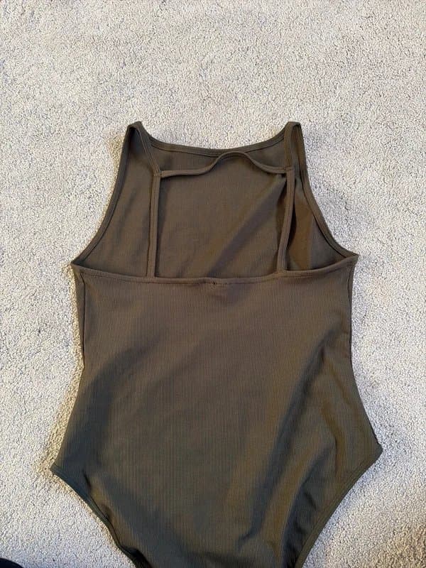 Topshop Khaki Topshop size 14 bodysuit