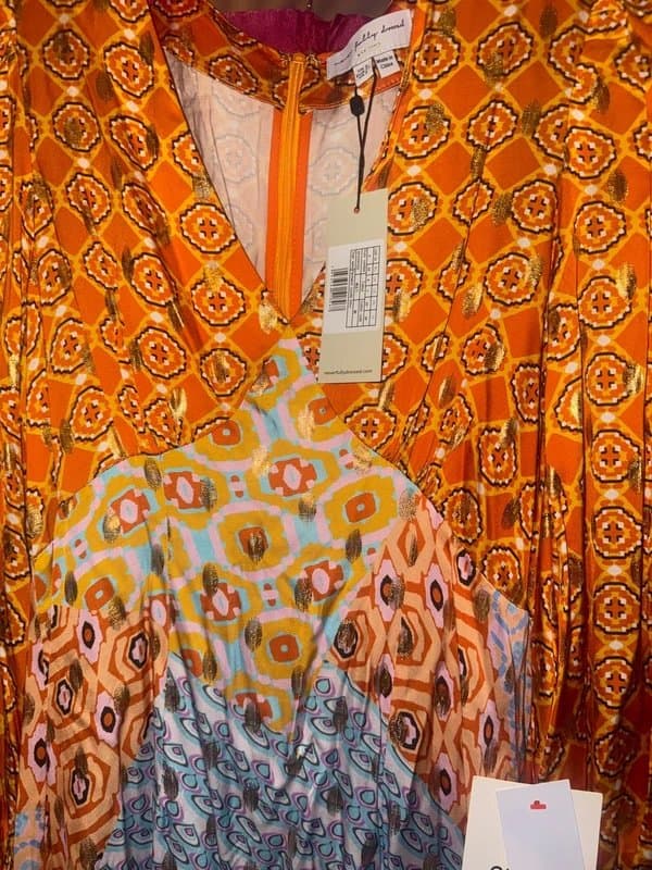 Never Fully Dressed NFD Patchwork Louella Maxi Dress Size 6 NEW