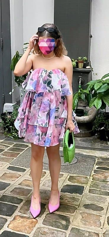 ASOS Asos luxe chiffon mini dress