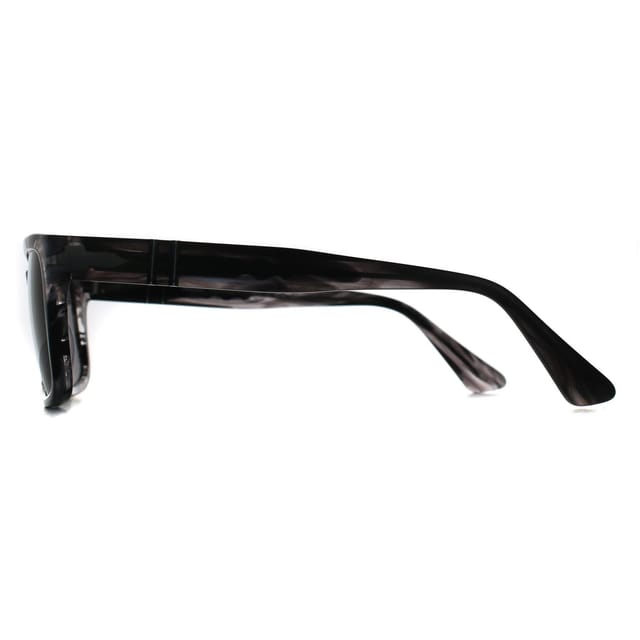 Persol Persol Men's Rectangle Striped Black & Grey Dark Grey PO3272S - 3