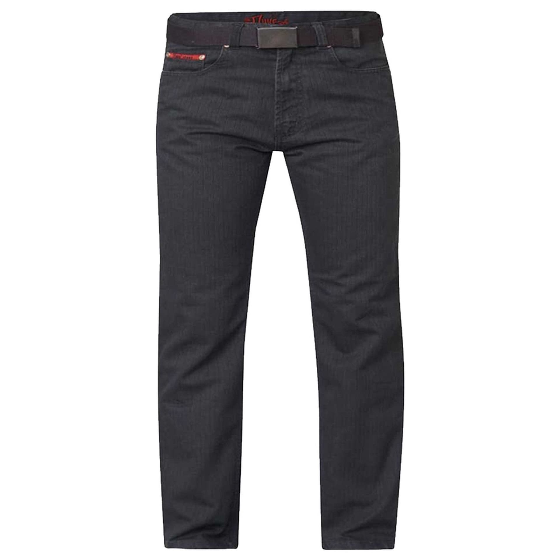 Duke Clothing Duke Clothing Men's D555 London Canary Bedford Cord Kingsize Trousers in Charcoal