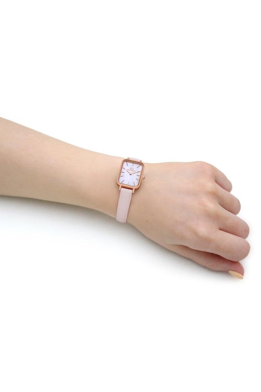 Daniel Wellington Daniel Wellington Women's DW00100508 Quadro 20mm Quartz Watch in Pink - 4