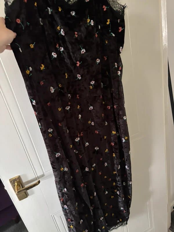 ASOS ASOS size 20 velvet floral dress