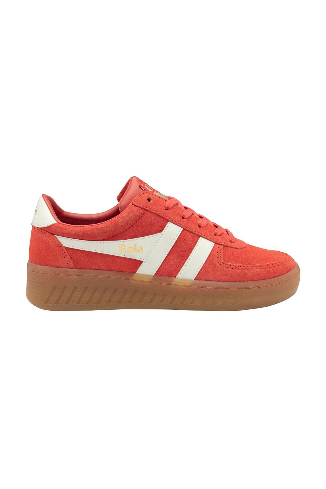 Gola Gola Women's 'Grandslam Suede' Lace-Up Trainers in Coral - 2