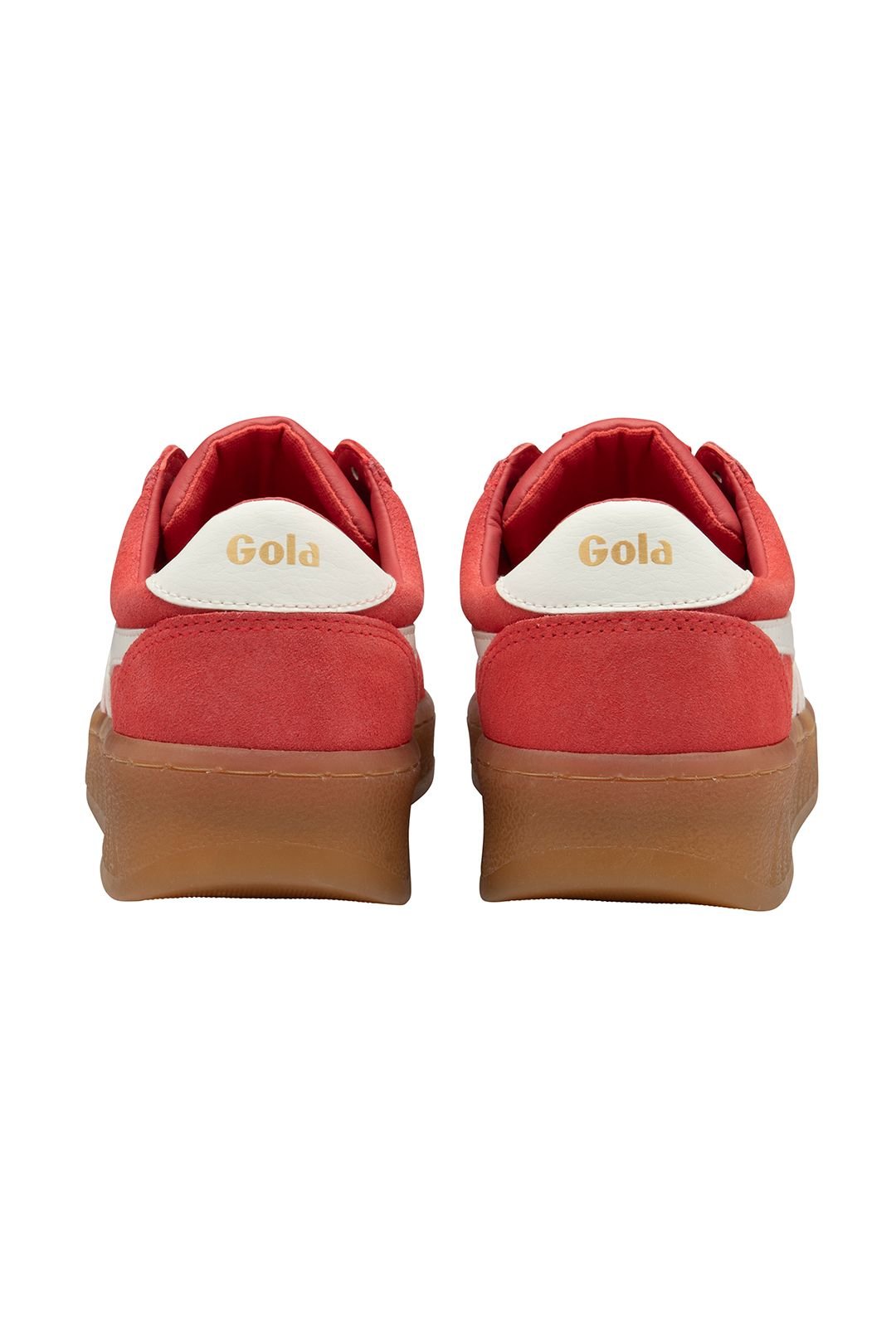 Gola Gola Women's 'Grandslam Suede' Lace-Up Trainers in Coral - 4
