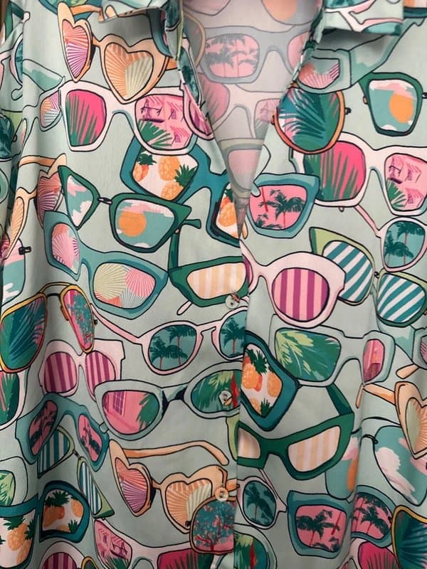 Never Fully Dressed NFD Satin Sunglasses Oversized Shirt Size 10 NEW