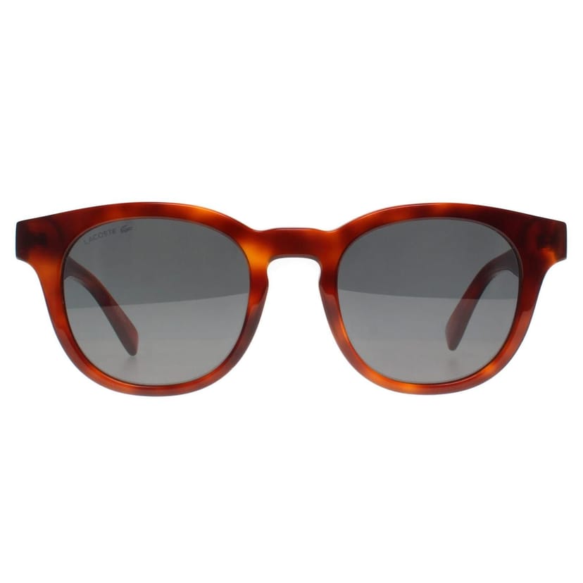 Lacoste Lacoste Men's Round Blonde Havana Smoke Grey L6006S in Brown - 1