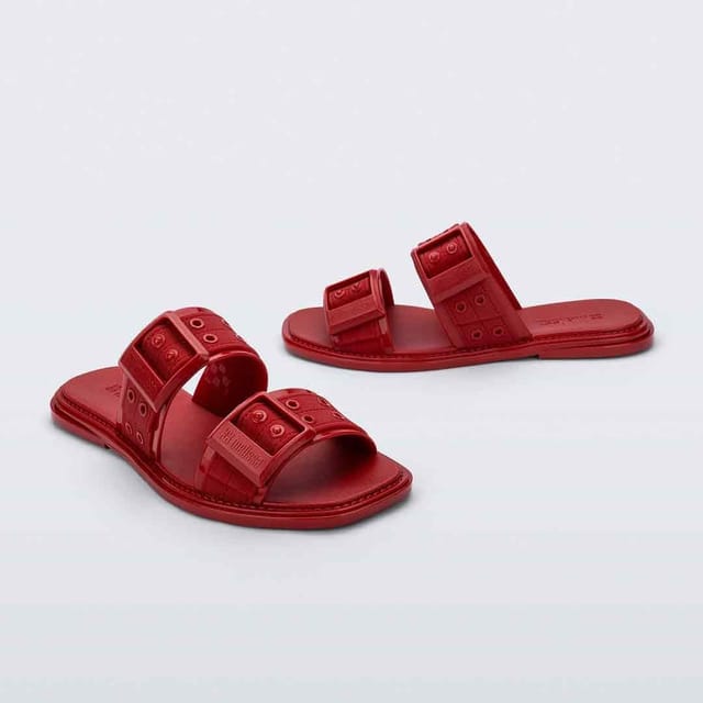Melissa Shoes Melissa Shoes Women's Ladylike Slide in Red - 3