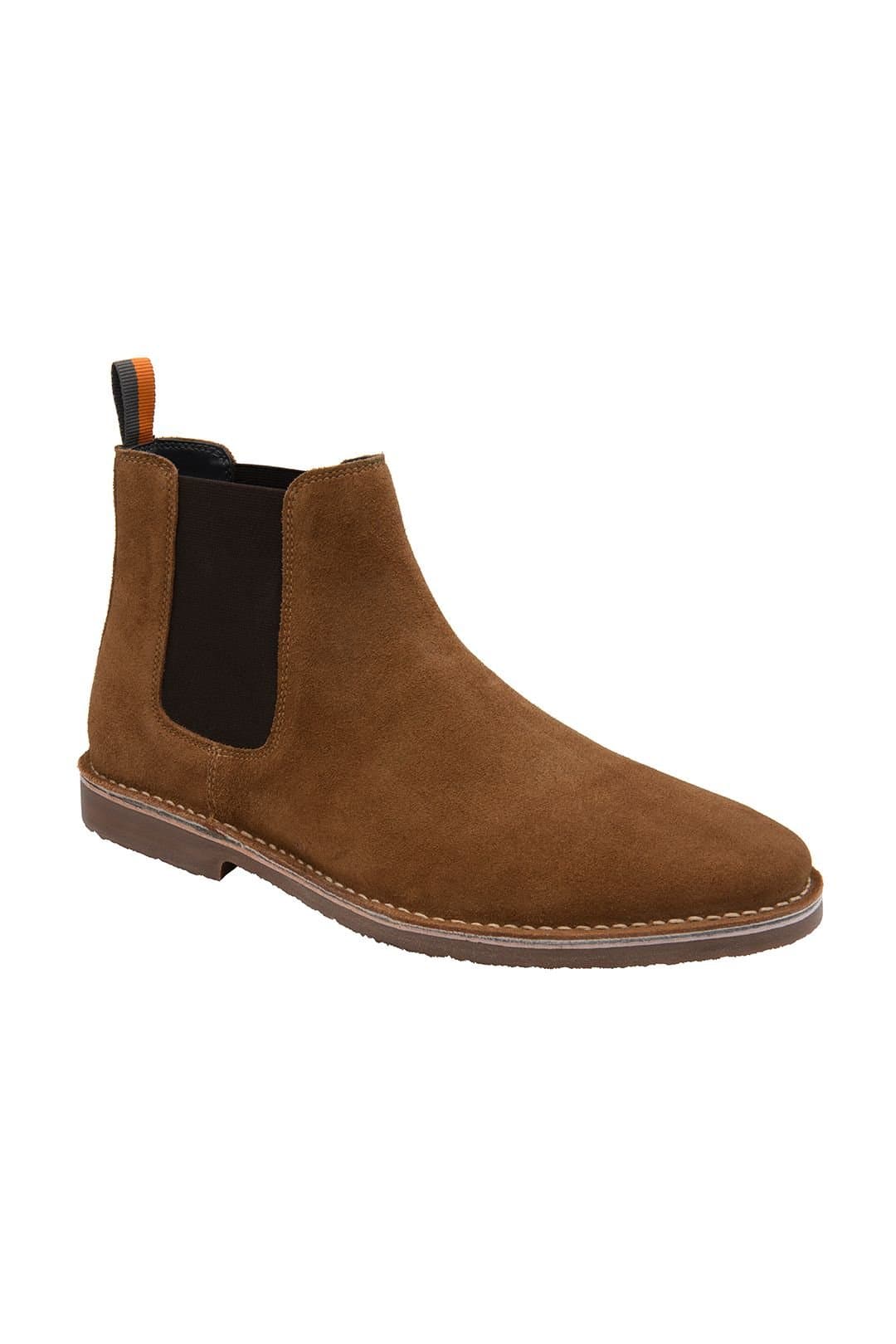 Frank Wright Frank Wright Men's Suede 'Whipp' Chelsea Boots in Tan