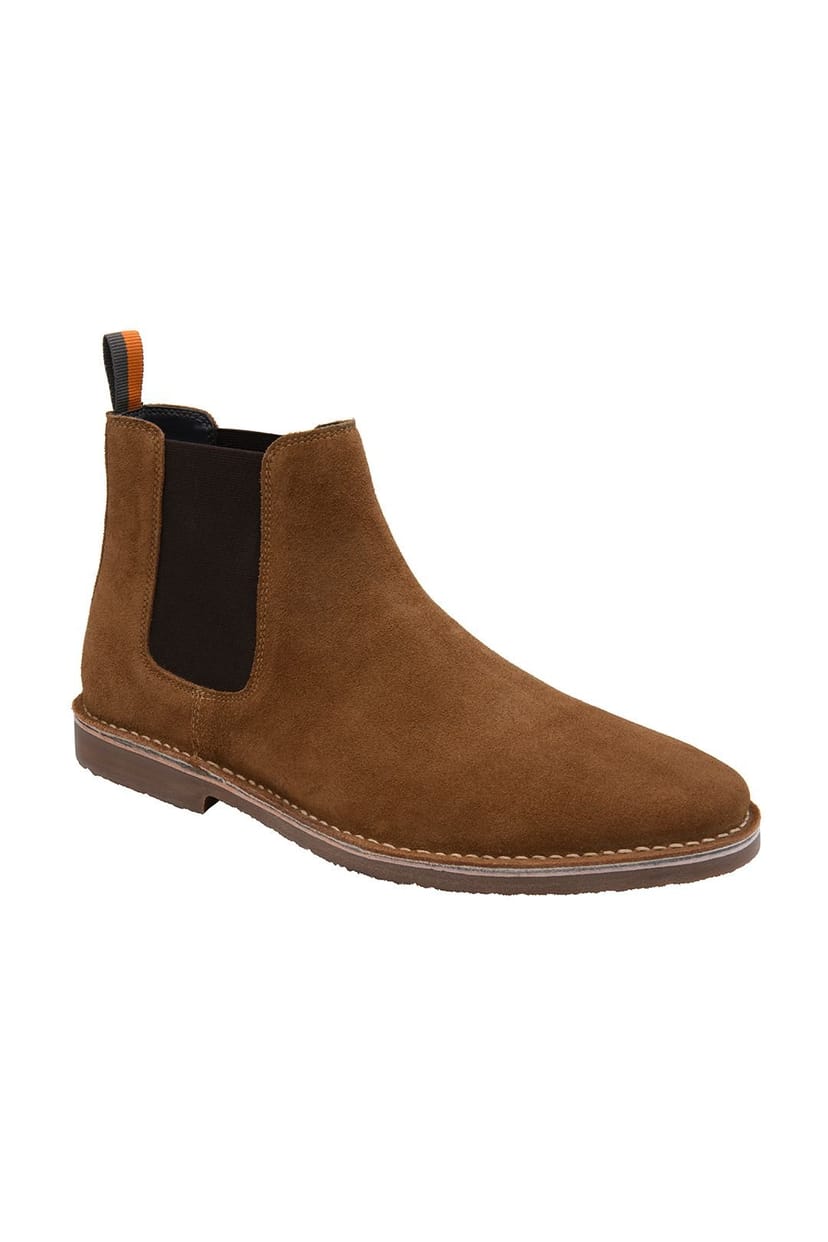 Frank Wright Frank Wright Men's Suede 'Whipp' Chelsea Boots in Tan - 1
