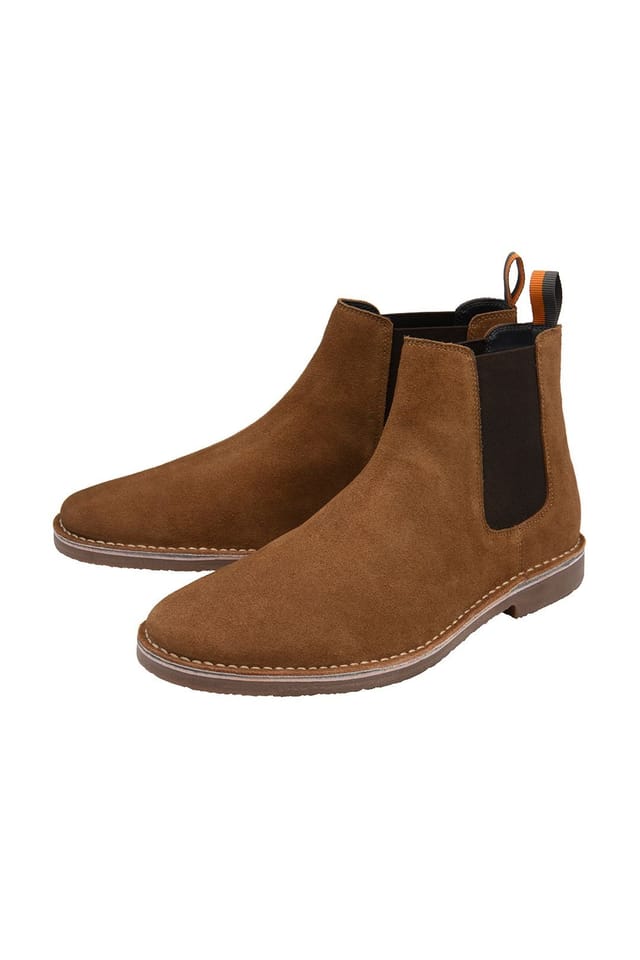 Frank Wright Frank Wright Men's Suede 'Whipp' Chelsea Boots in Tan - 2