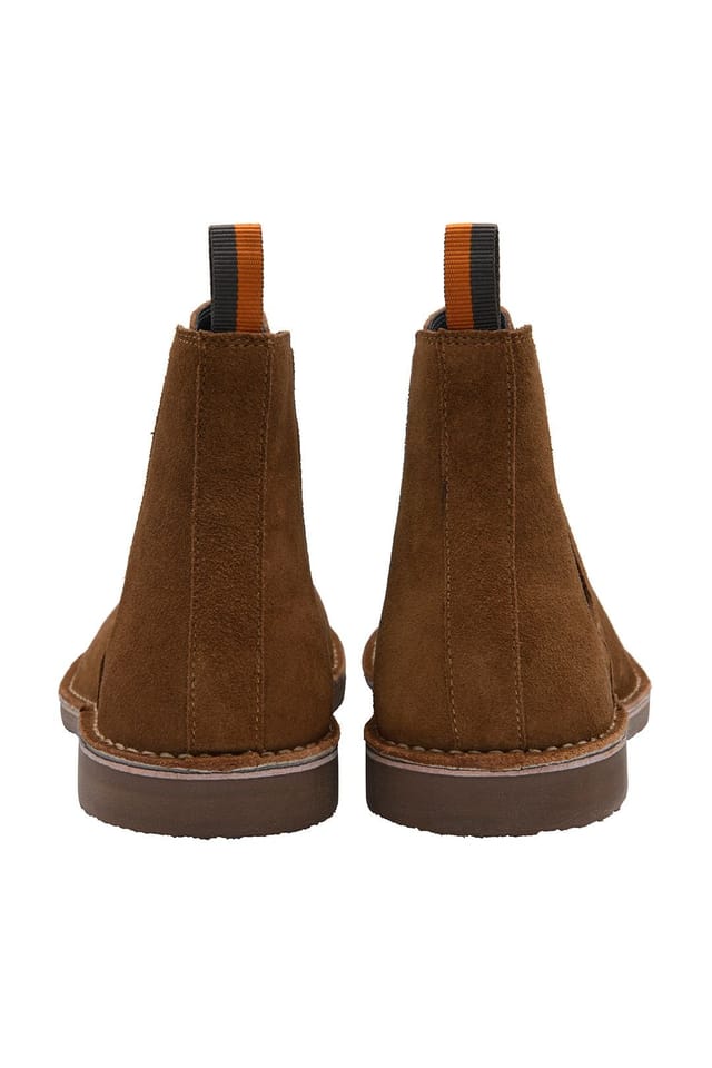 Frank Wright Frank Wright Men's Suede 'Whipp' Chelsea Boots in Tan - 3