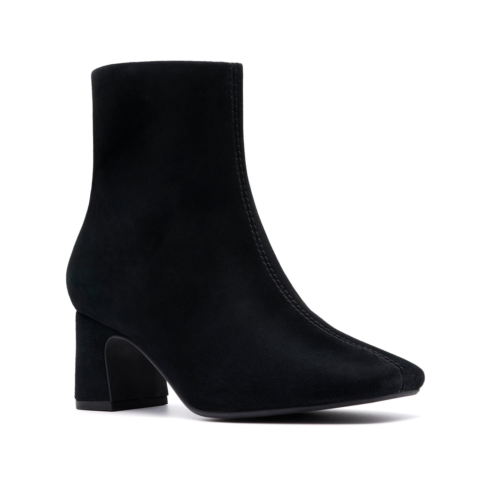 Clarks Clarks Women's Fernie Zip Black Suede Ankle Boots - 4
