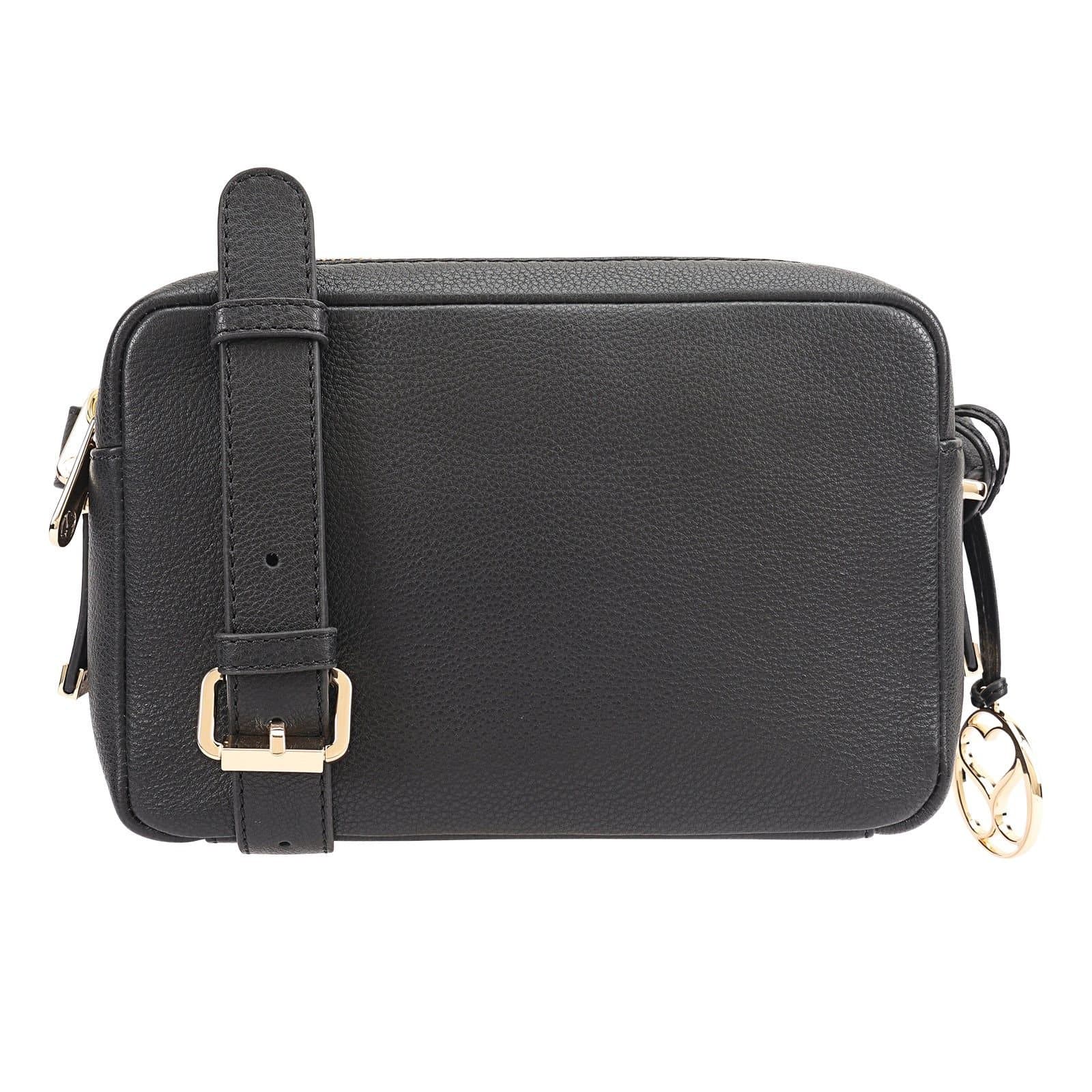 SOSANDAR SOSANDAR Women's Kensington Leather Cross Body Bag in Black