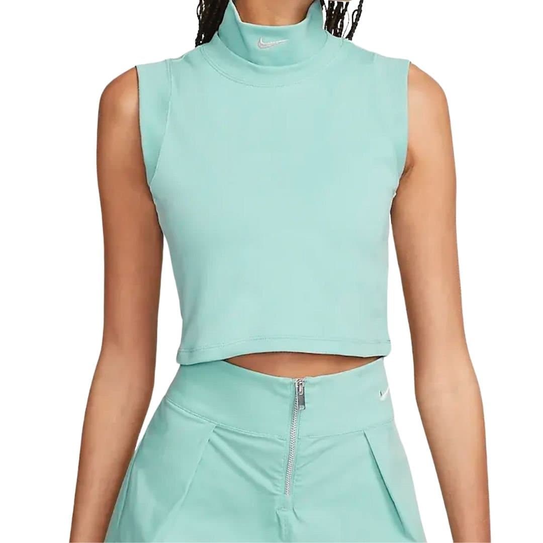 Nike Nike Women's Sleeveless Mint Green Cropped Top