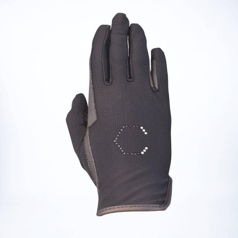Coldstream Coldstream Men's Lintlaw Summer Riding Gloves in Black - 1