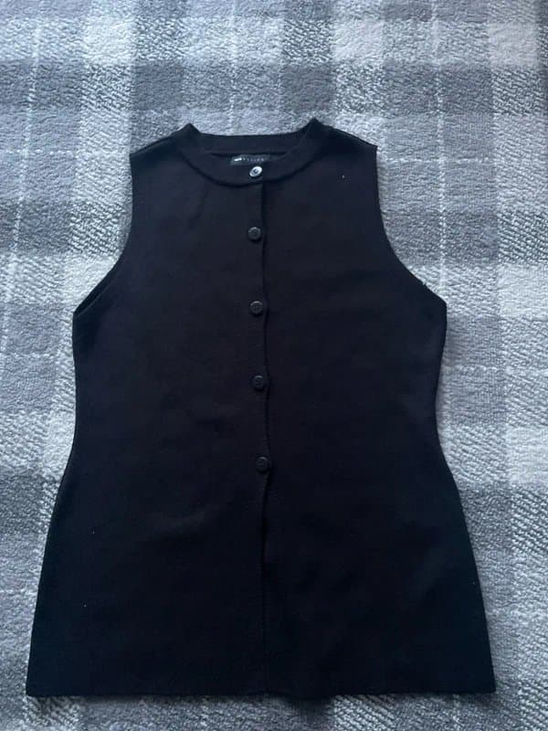 ASOS Design Black knitted waistcoat asos design