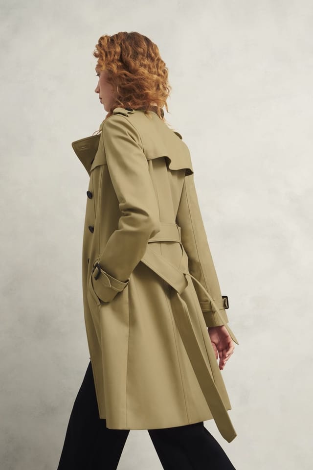 Hobbs London Hobbs London Women's Skylar Trench Coat in Beige - 3