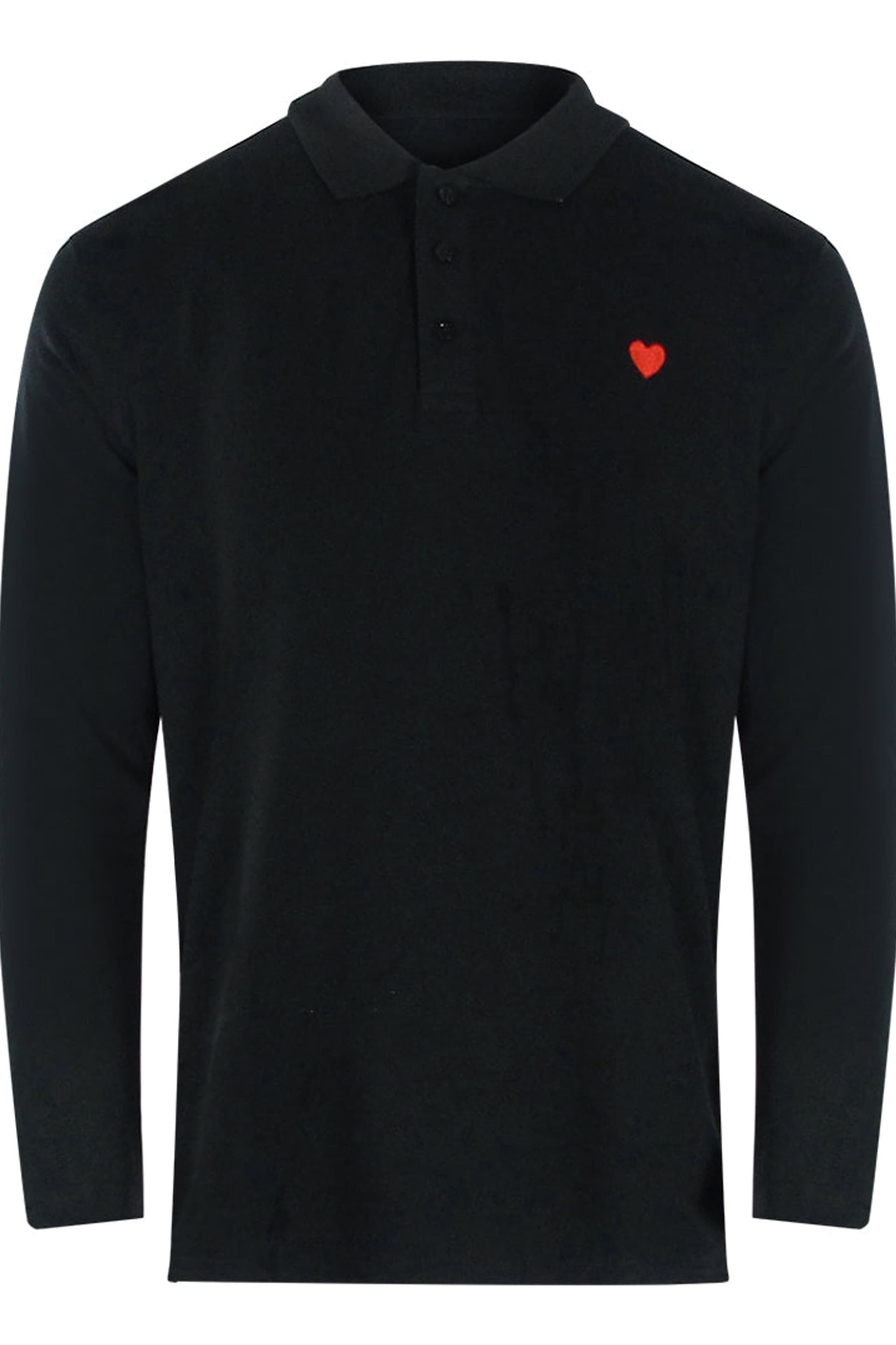Love Moschino Love Moschino Men's Long Sleeve Polo Shirt in Black