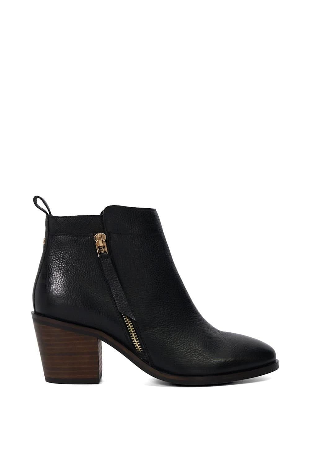 Dune London Dune London Women's Wide Fit 'Paicing' Leather Ankle Boots in Black