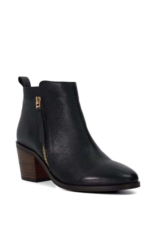 Dune London Dune London Women's Wide Fit 'Paicing' Leather Ankle Boots in Black - 2