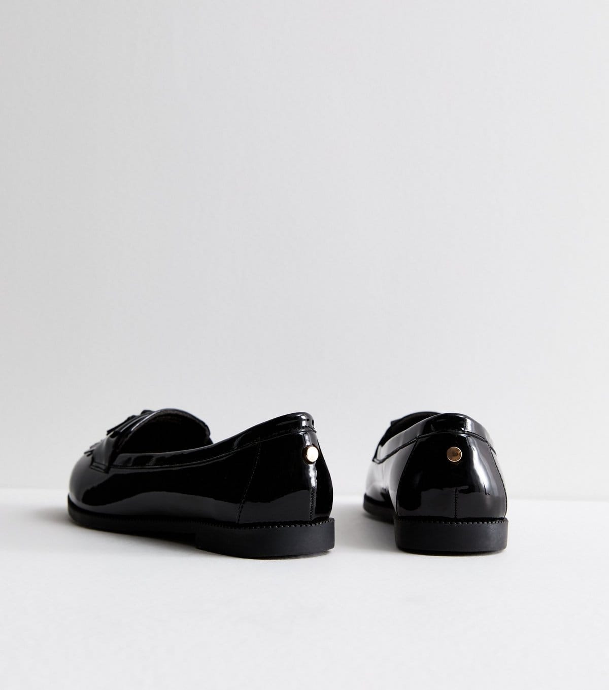 New Look Women's Extra Wide Fit Black Patent Loafers New Look - 4