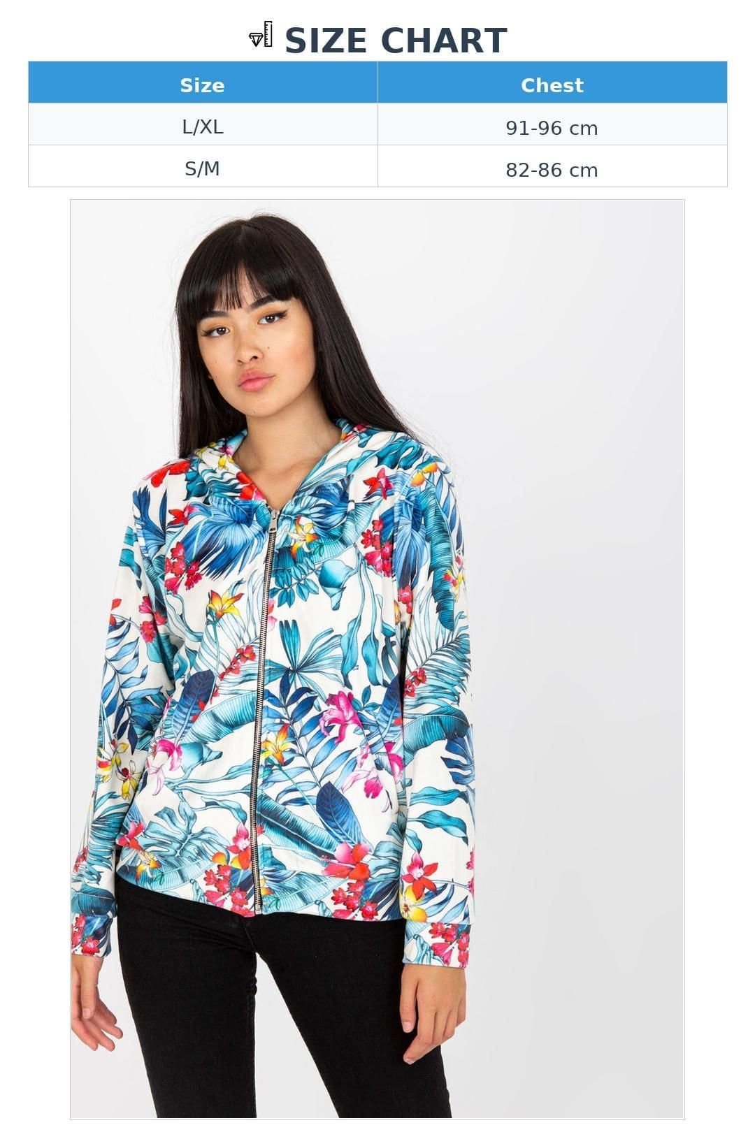 Love Lace Love Lace Women's Long Sleeve Zip Front Hoodie Sweatshirt in Blue - 4