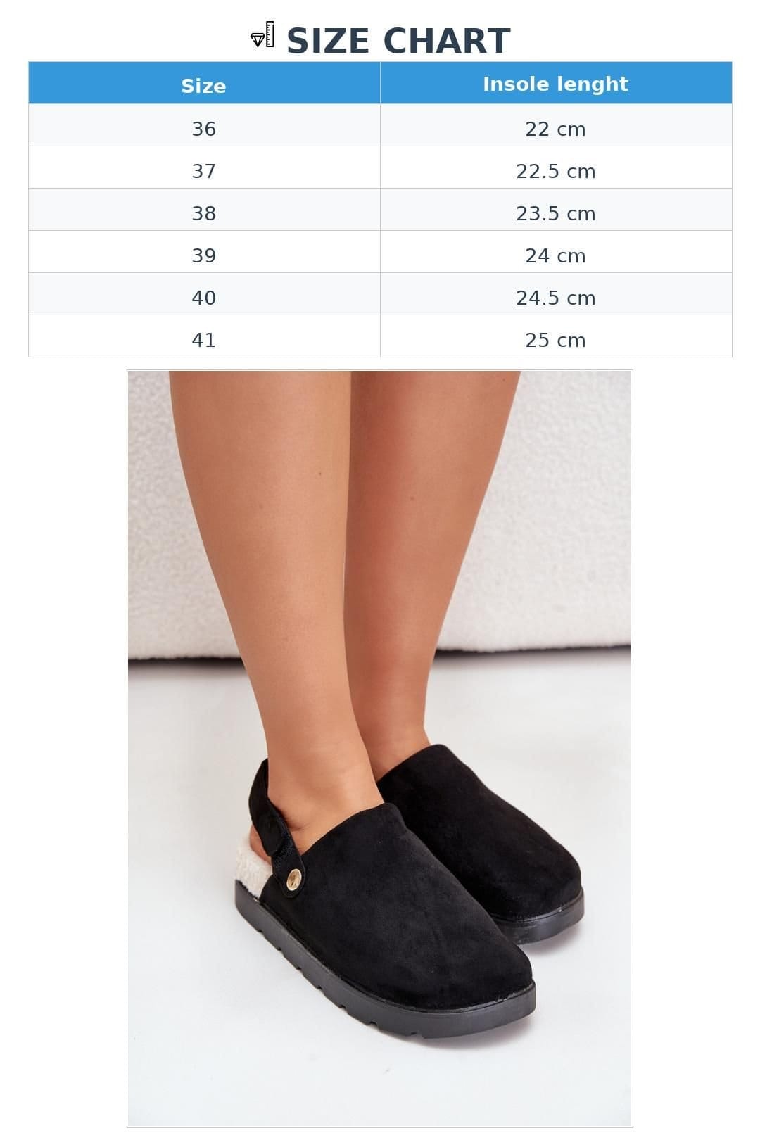 Love Lace Love Lace Women's Platform Suede Sheepskin Lined Velcro Slippers for Cold Days in Black - 4